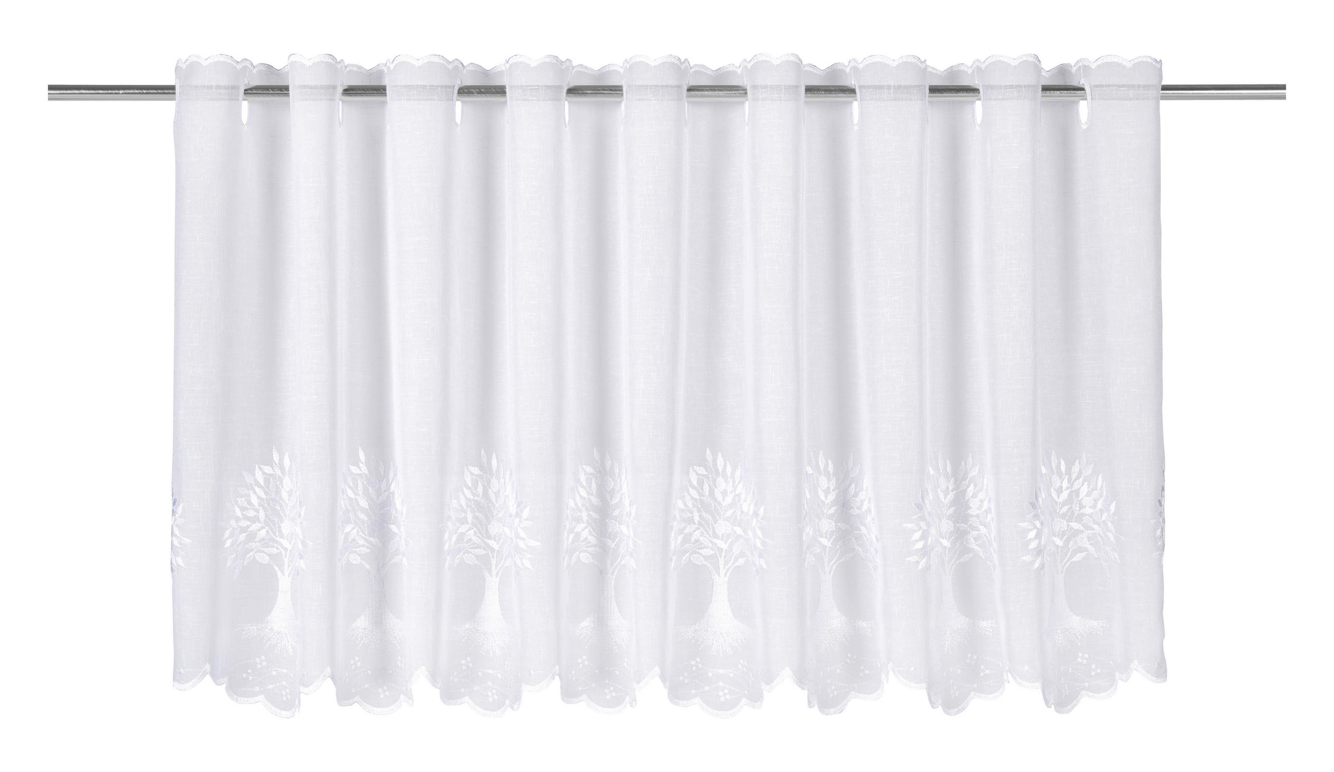 KURZGARDINE    50/140 cm  - Weiß, Basics, Textil (50/140cm) - Esposa