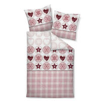 BETTWÄSCHE Biber 155/220 cm  - Rot, Design, Textil (155/220cm) - Janine