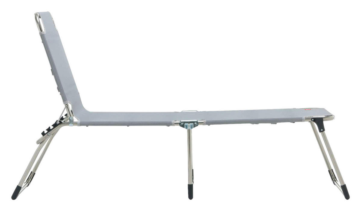 DREIBEINLIEGE 58/42/190 cm  - Alufarben/Grau, Design, Textil/Metall (58/42/190cm) - FIAM