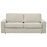 SCHLAFSOFA Flachgewebe Weiß  - Schwarz/Weiß, MODERN, Kunststoff/Textil (195/80/100cm) - Carryhome