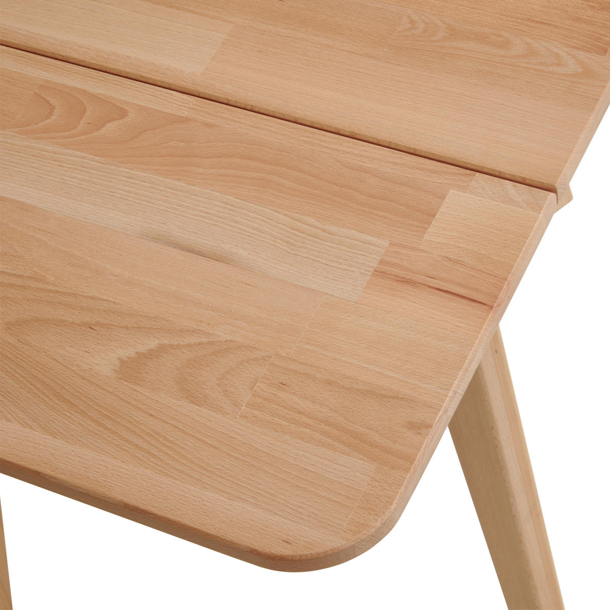 KLAPPTISCH Kernbuche massiv rechteckig Kernbuche  - Kernbuche, Natur, Holz (94/75/75cm) - Livetastic