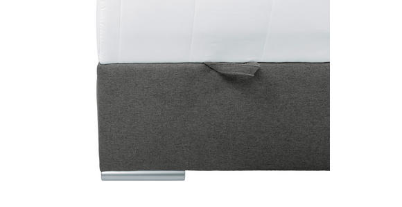 BOXBETT 90/200 cm  in Dunkelgrau  - Chromfarben/Dunkelgrau, KONVENTIONELL, Kunststoff/Textil (90/200cm) - Carryhome
