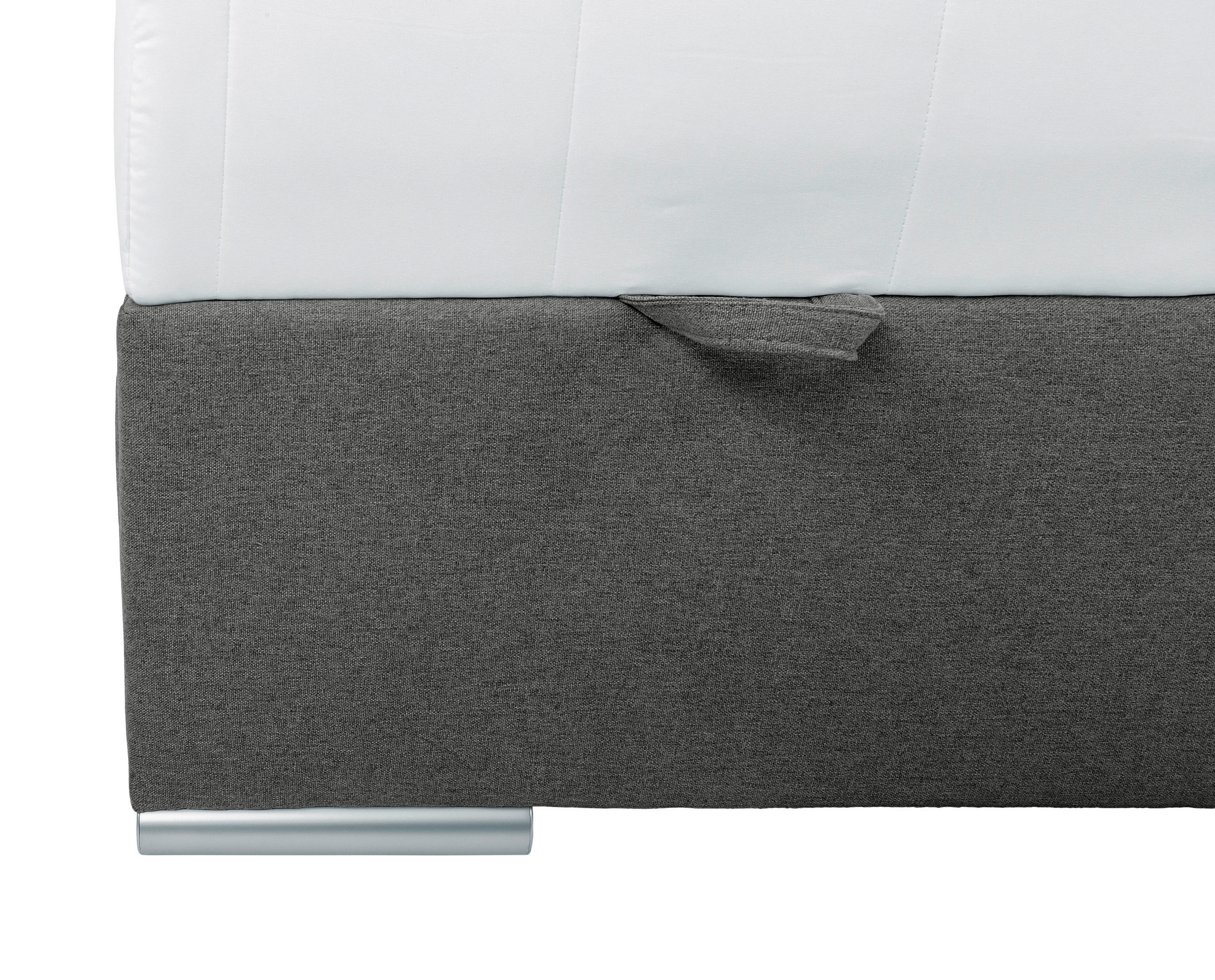 BOXBETT 120/200 cm  in Dunkelgrau  - Chromfarben/Dunkelgrau, KONVENTIONELL, Kunststoff/Textil (120/200cm) - Boxxx