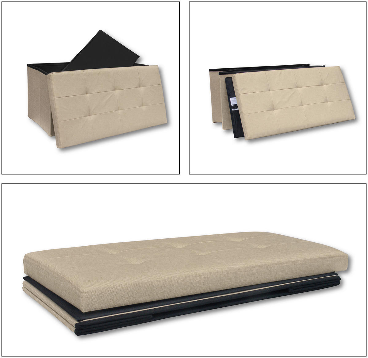 SITZBOX  - Creme, Basics, Kunststoff (76/38/38cm) - MID.YOU