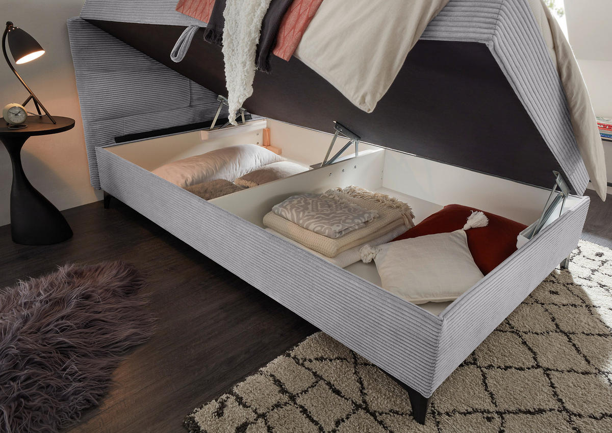 BOXBETT 120/200 cm  in Beige  - Beige, MODERN, Holzwerkstoff/Kunststoff (120/200cm) - MID.YOU