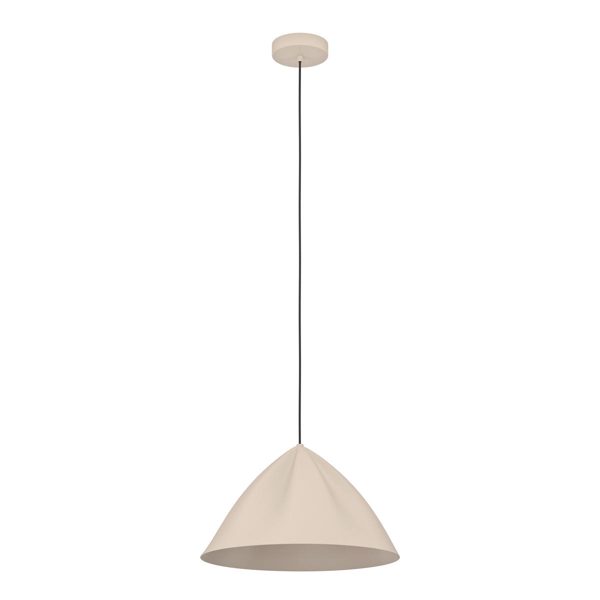 VISEČA SVETILKA  Podore      42.5/110 cm      E27 - peščene barve, Design, kovina (42.5/110cm)