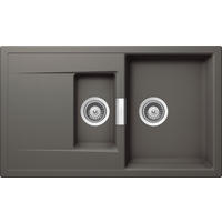 SPÜLE MONO D-150-U / MOND150USIL  - Grau, Basics, Stein (86/51cm) - Schock