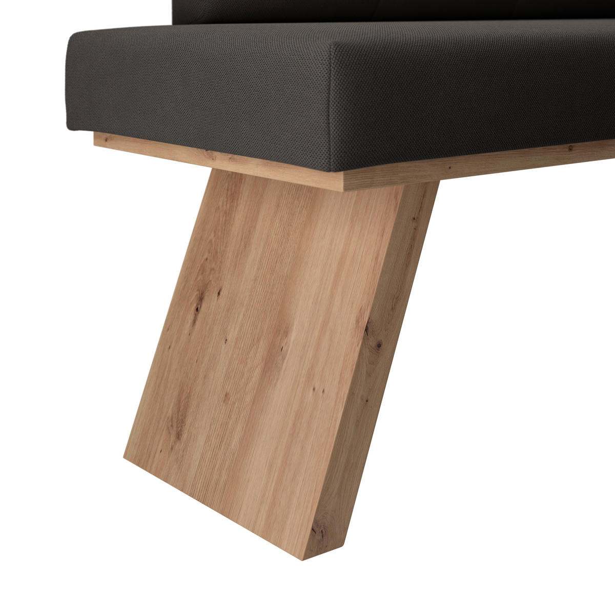 ECKBANK 185/150 cm Webstoff Anthrazit   - Eichefarben/Anthrazit, KONVENTIONELL, Textil (185/150cm)