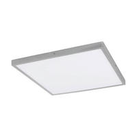AUFBAULEUCHTE - Weiss/Silberfarben, Basics, Kunststoff/Metall (50/50/3cm) - Eglo