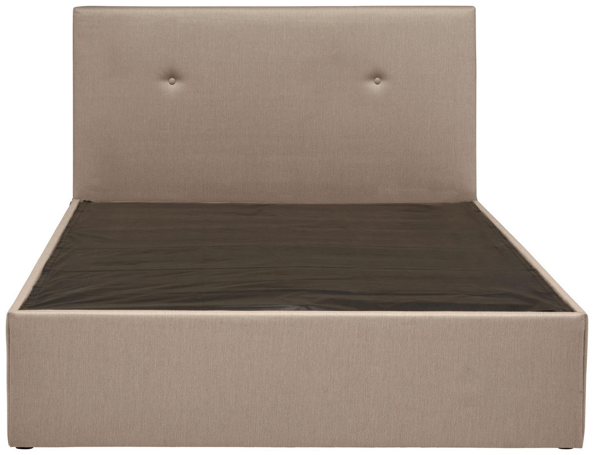 BOXBETT 120/200 cm  in Sandfarben  - Sandfarben/Schwarz, KONVENTIONELL, Holz/Kunststoff (120/200cm) - P & B