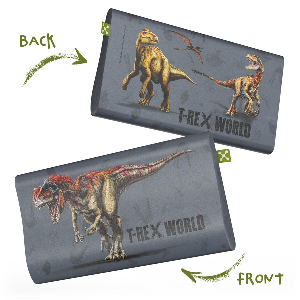 NACKENKISSENBEZUG KIDS ERGONOMIC  - Hellbraun/Grau, Basics, Textil (50/32cm) - Smartsleep