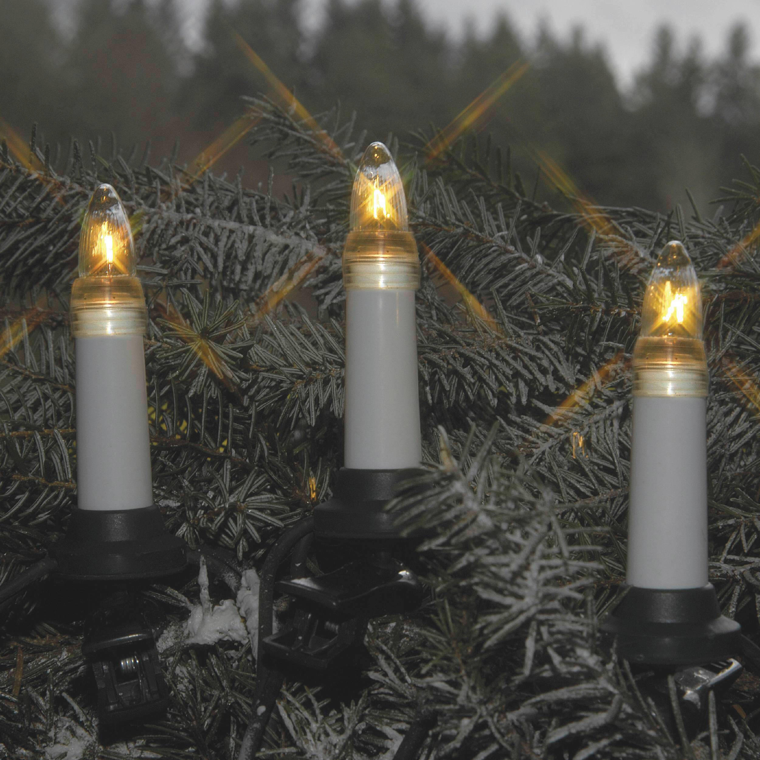 LICHTERKETTE  - Weiß/Grün, Basics, Kunststoff (105/5/11,5cm) - Eglo