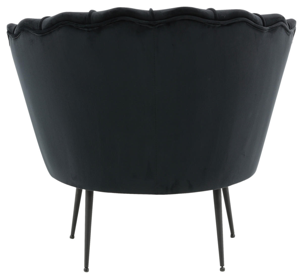 SESSEL in Schwarz  - Schwarz, Design, Textil/Metall (83/76/77cm) - Livetastic