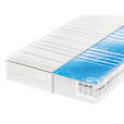 GEL-TASCHENFEDERKERNMATRATZE 90/200 cm Höhe ca. 20 cm  - Weiß, Basics, Textil (90/200cm) - Sleeptex