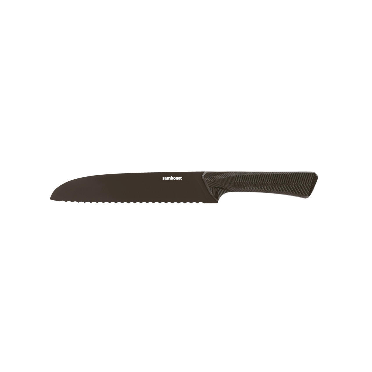 NOŽ ZA KRUH  Black Edge        20 cm    - crna, Basics, metal/plastika (20cm) - Sambonet