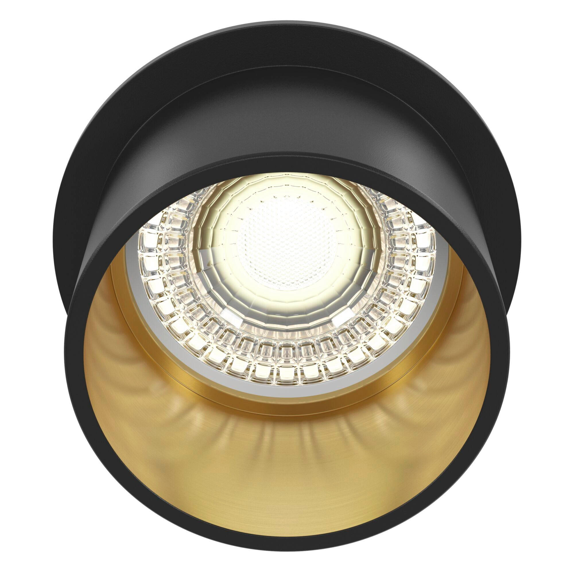 Maytoni Einbauspot Schwarz, Gold 5.5 cm