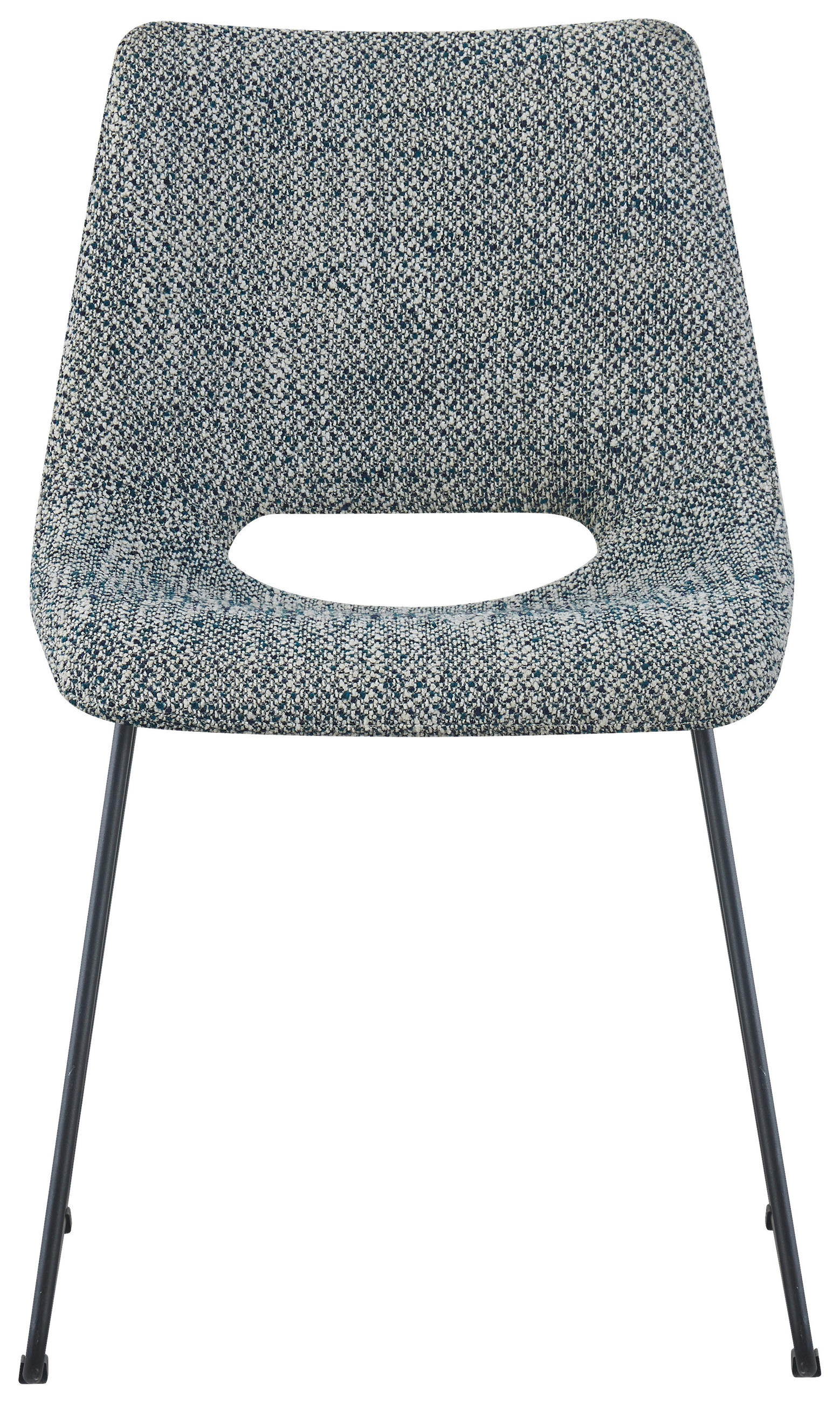 STUHL - Petrol/Schwarz, Design, Textil/Metall (48/79/56cm) - Stylife