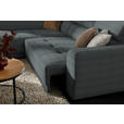 ECKSOFA in Chenille Grau  205/284 cm  - Schwarz/Grau, Design, Kunststoff/Textil (205/284cm) - Xora