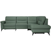 ECKSOFA  in Echtleder Waldgrün  280/249 cm  - Waldgrün/Anthrazit, Design, Leder/Metall (280/249cm) - Himolla Komfortklass