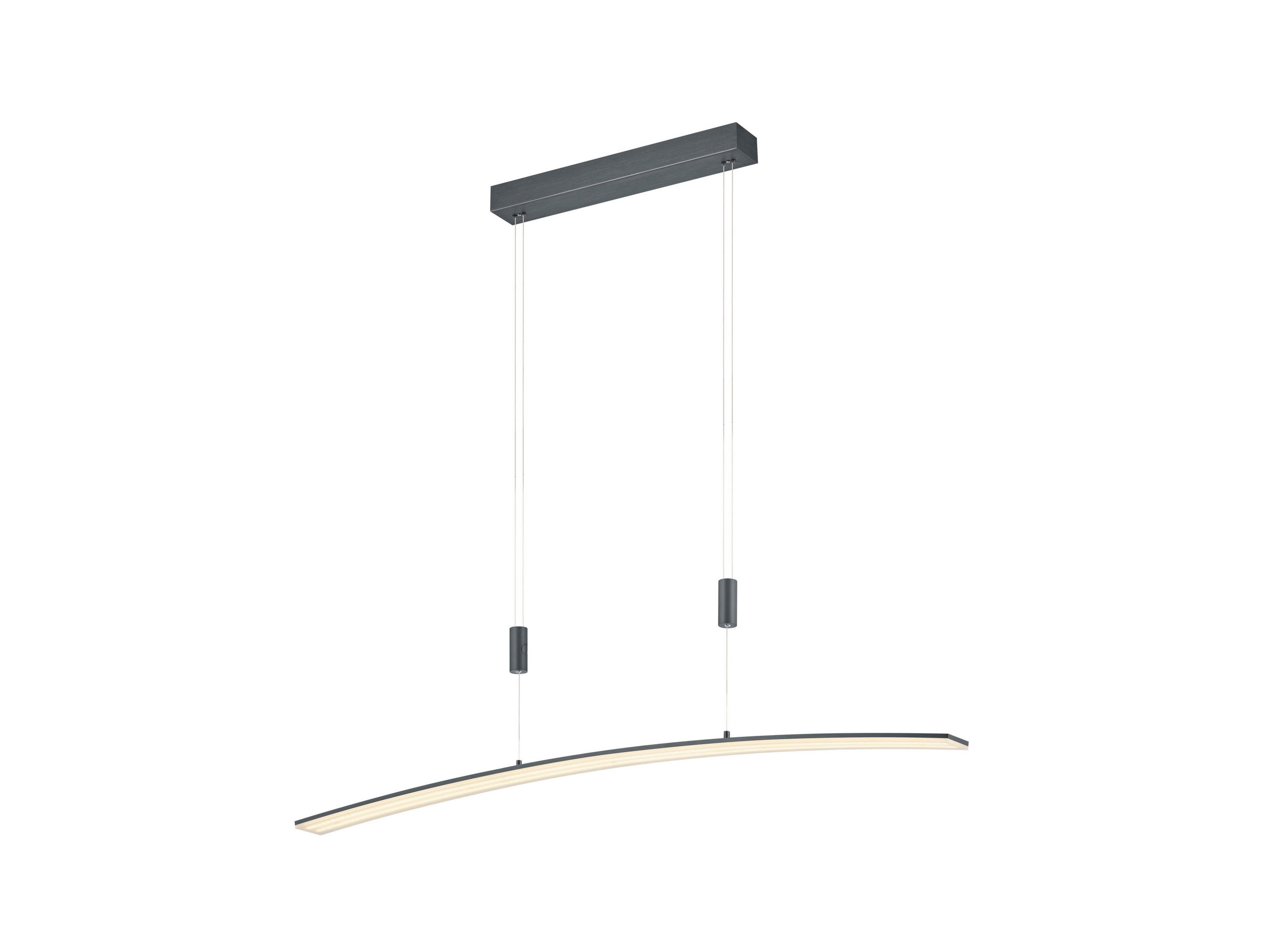 LED-HÄNGELEUCHTE 100/6 cm   - Anthrazit, Design, Kunststoff/Metall (100/6cm) - Hell