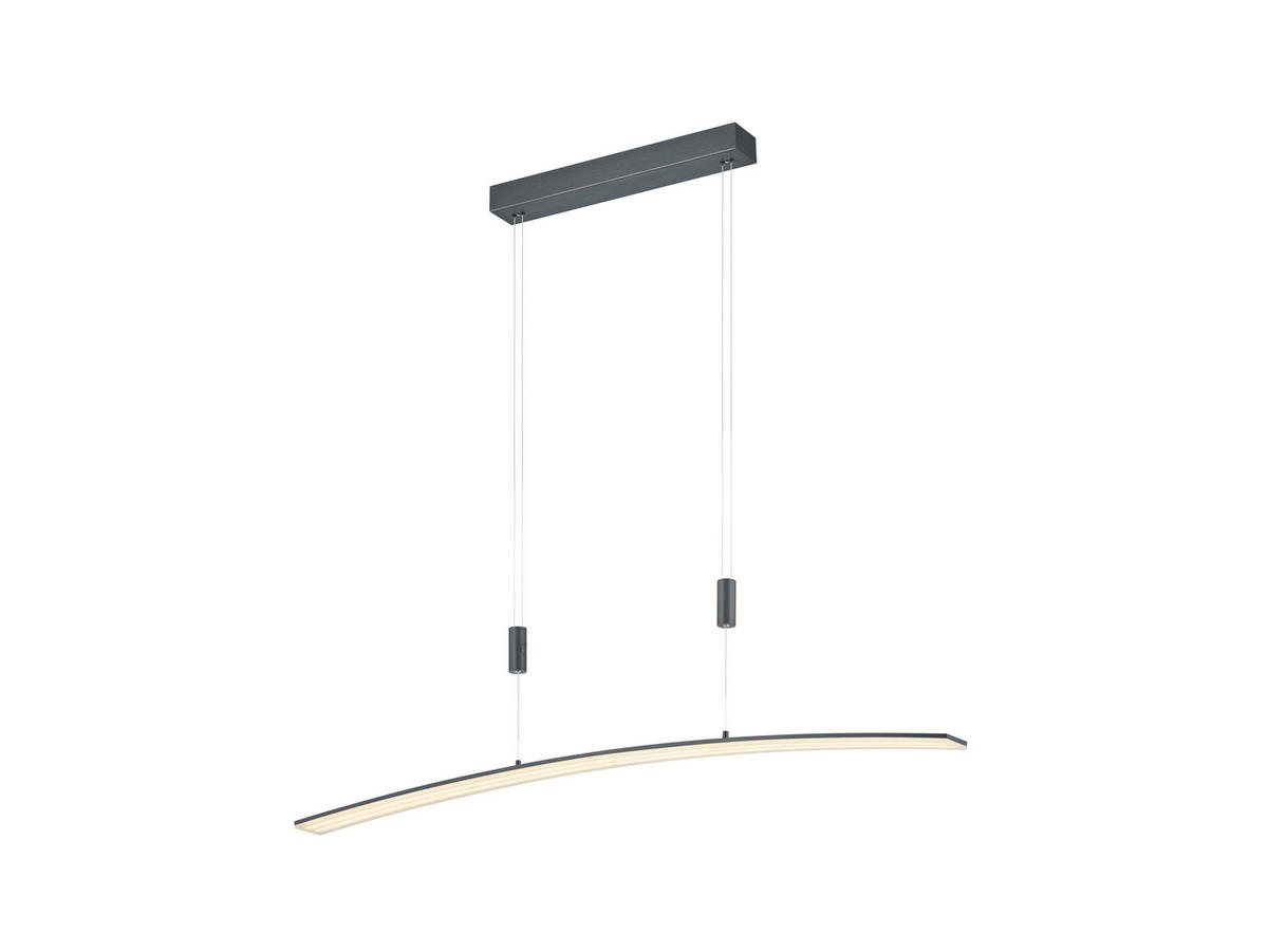 LED-HÄNGELEUCHTE 100/6 cm   - Anthrazit, Design, Kunststoff/Metall (100/6cm) - Hell