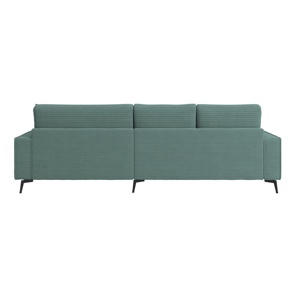 ECKSOFA ZERO Azurblau Cord Zierkissen, Rückenkissen  - Azurblau/Schwarz, Trend, Textil/Metall (286/173cm) - Livetastic