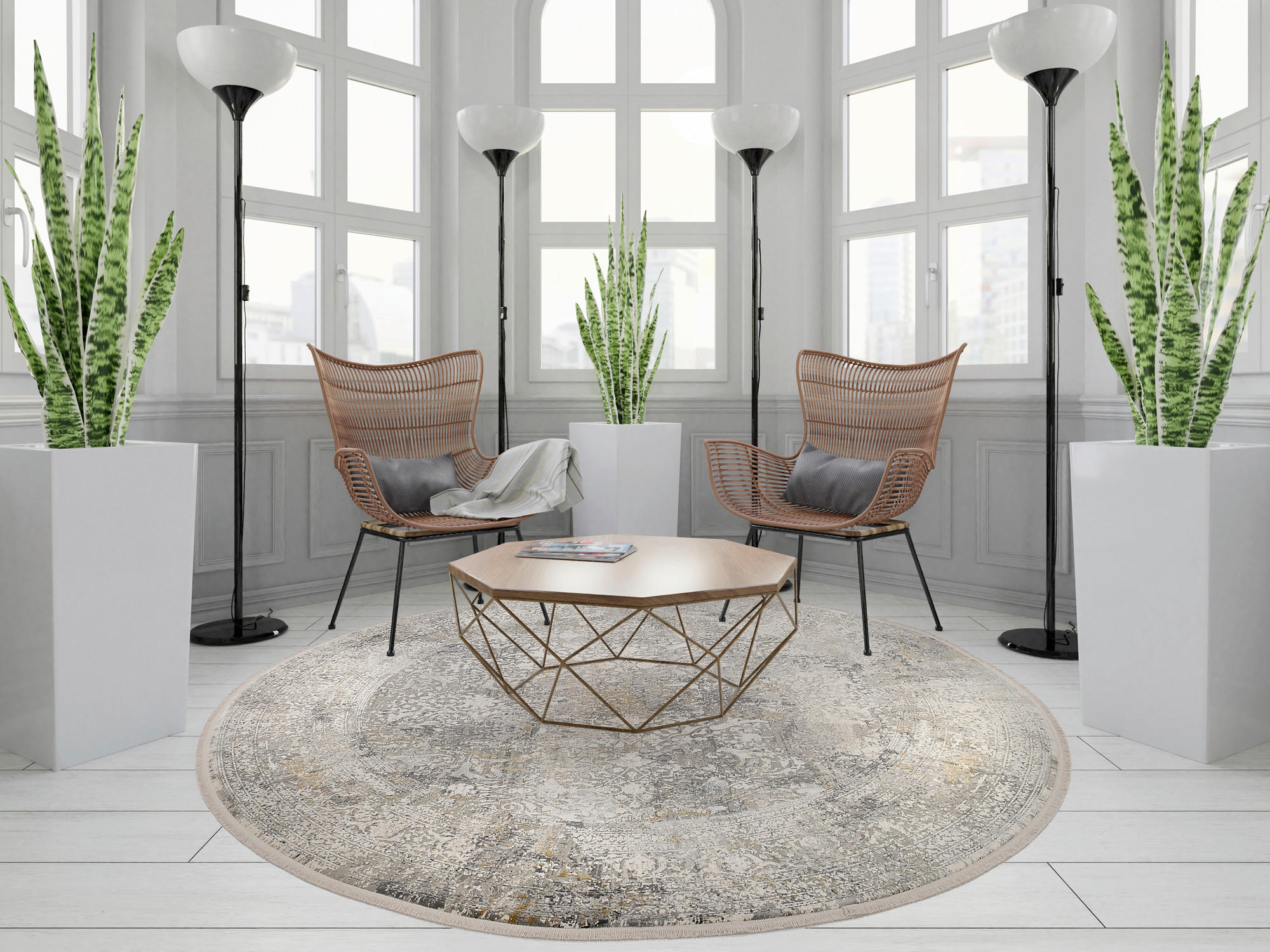 WEBTEPPICH 200 cm Avignon Grau, Hellgrau, Dunkelgrau  - Dunkelgrau/Hellgrau, Design, Textil (200cm) - Dieter Knoll