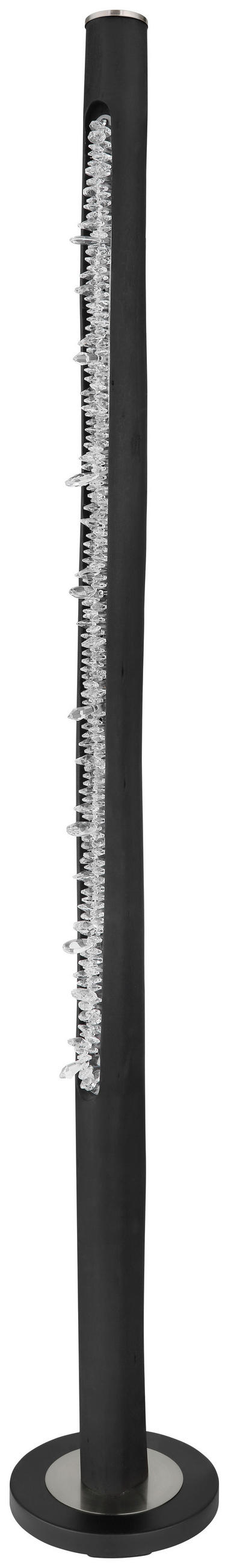 LED-STEHLEUCHTE 23/151 cm    - Klar/Schwarz, Design, Holz/Kunststoff (23/151cm) - Globo