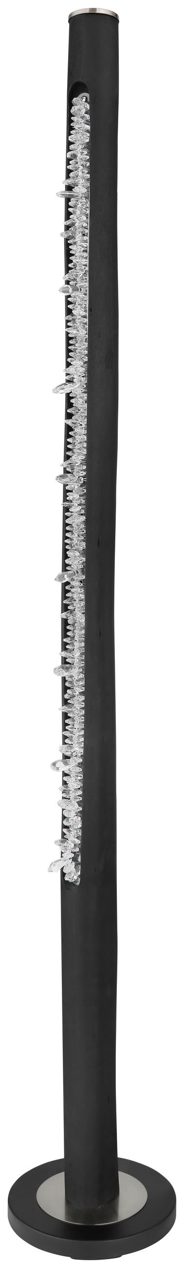 LED SVJETILJKA PODNA Felicitas  - boje nikla/prozirno, Design, drvo/metal (23/151cm) - Globo