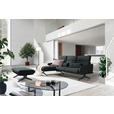 ECKSOFA in Flachgewebe Anthrazit  152/259 cm  - Anthrazit/Schwarz, Design, Textil/Metall (152/259cm) - Dieter Knoll