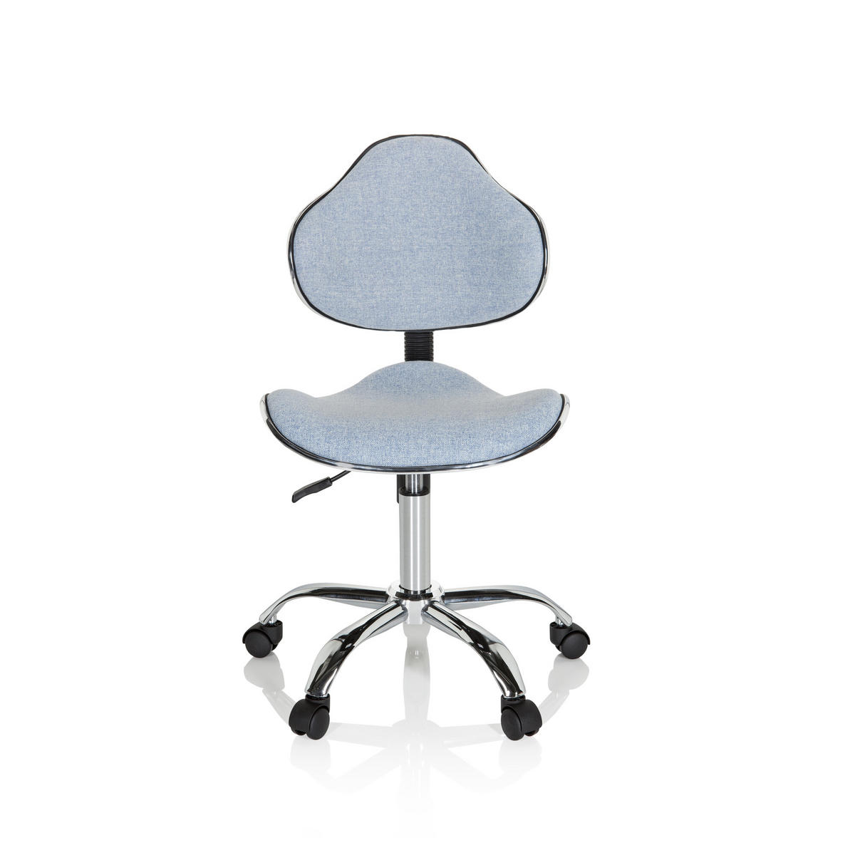 OTOČNÁ ŽIDLE PRO MLÁDEŽ, světle modrá - světle modrá, Basics, plast (47/87-98/49cm) - MID.YOU