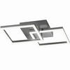 LED-DECKENLEUCHTE Bard 45/45/10 cm  - Anthrazit, Design, Kunststoff/Metall (45/45/10cm) - Fabas Luce