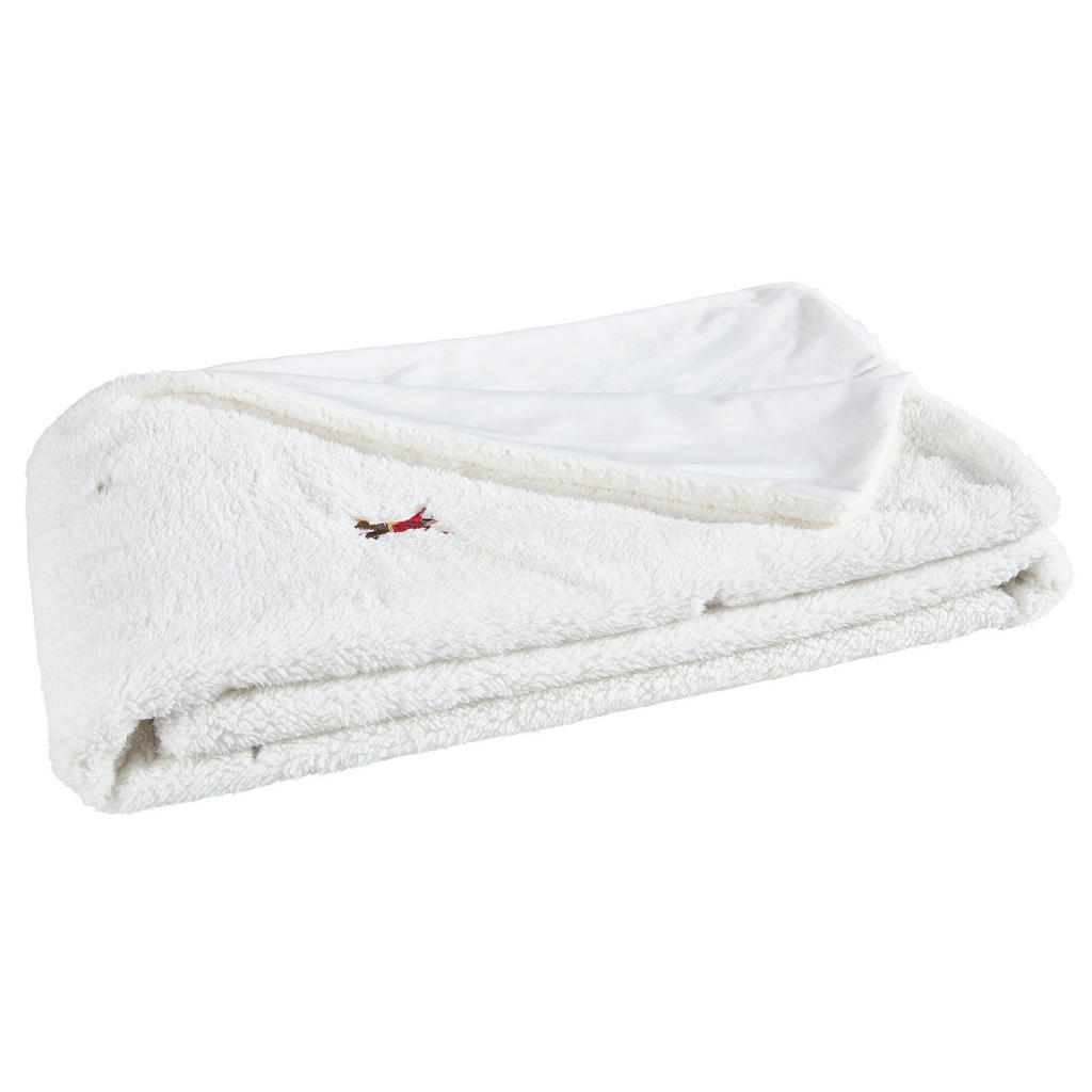 Thumbnail - X-Mas Wohndecke Winterworld, Mehrfarbig, Weiß, Textil, Skifahrer, 150x200 cm, Oeko-Tex® Standard 100, pflegeleicht, Doub...