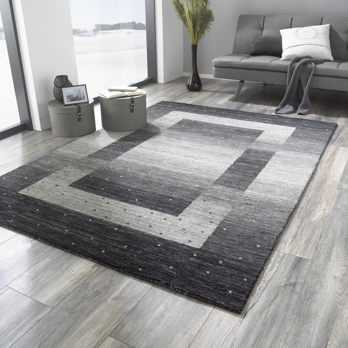 ORIENTÁLNY KOBEREC, 120/180 cm, čierna - čierna, Konventionell, textil (120/180cm) - Cazaris