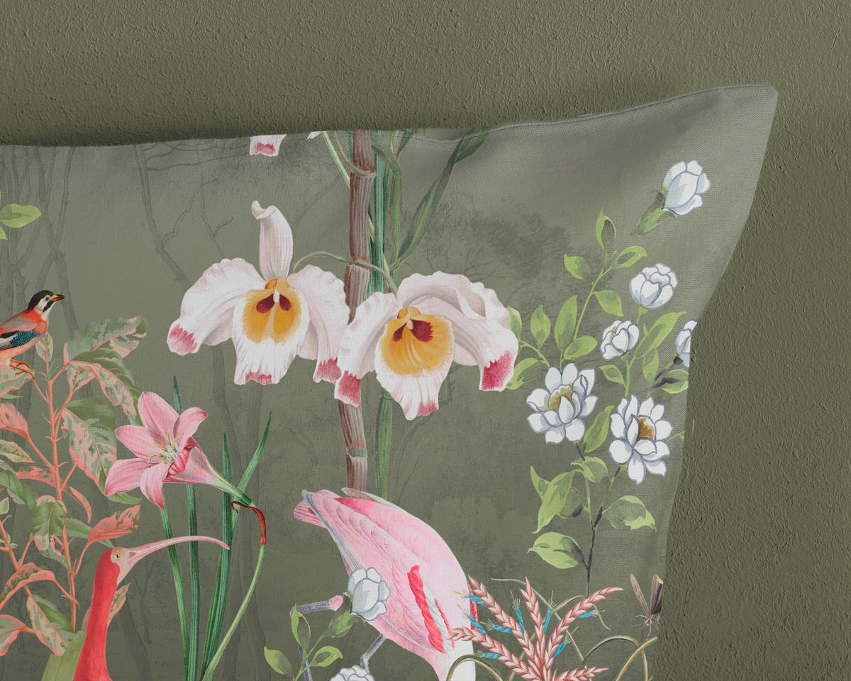 BETTWÄSCHE Good Morning Renforcé 140/200 cm  - Jadegrün/Olivgrün, LIFESTYLE, Textil (140/200cm)