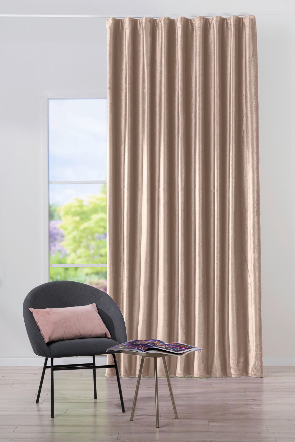 DRAPERIE CONFECȚIONATĂ black-out (nu permite trecerea luminii)  - Basics, textil (22/26.5/6cm)