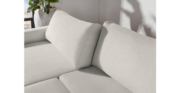 2,5-SITZER in Flachgewebe Ecru - Ecru/Schwarz, Design, Kunststoff/Textil (240/70/125cm) - Xora