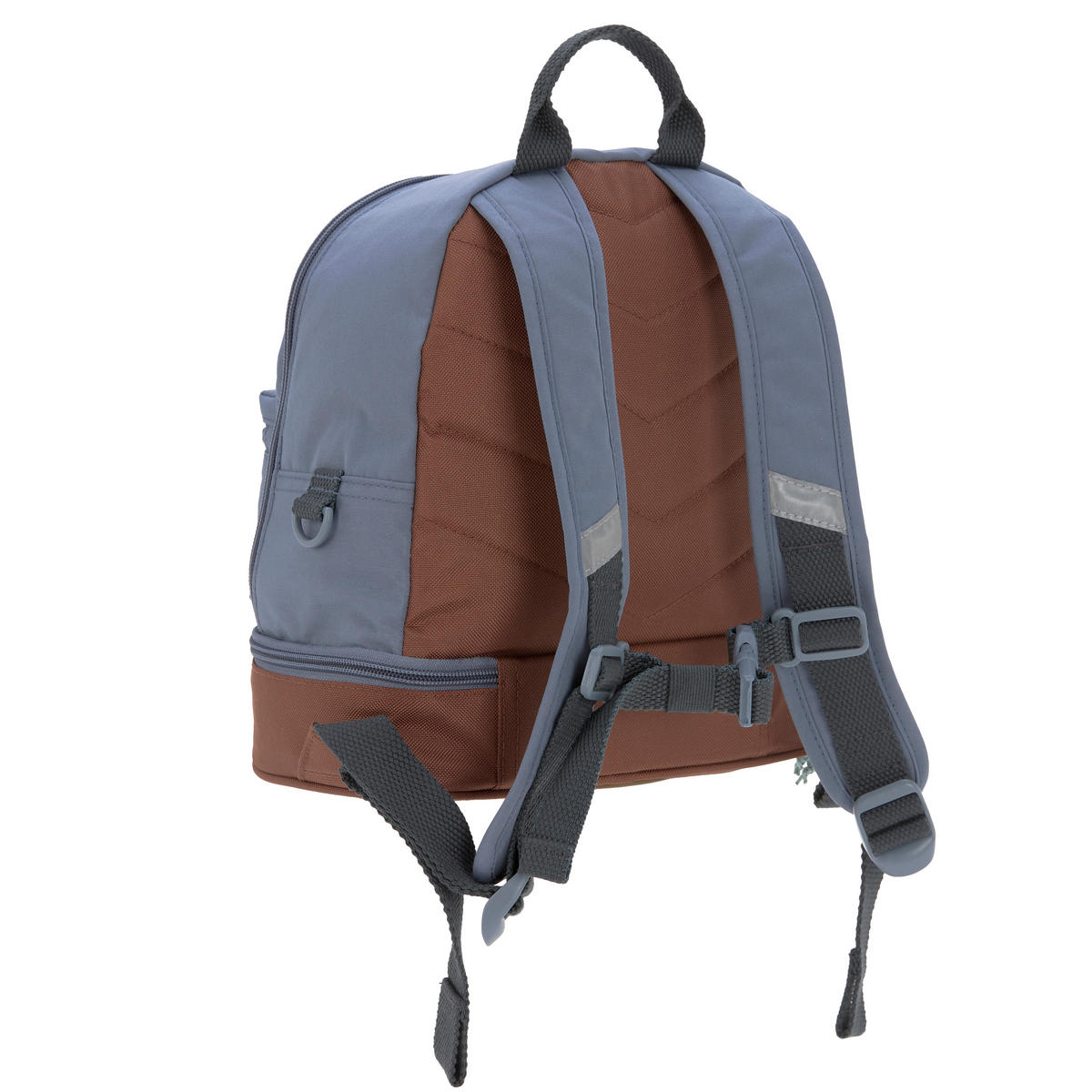 KINDERRUCKSACK Adventure Mini  - Blau/Braun, Basics, Textil (24,5/15,5/27cm) - Lässig
