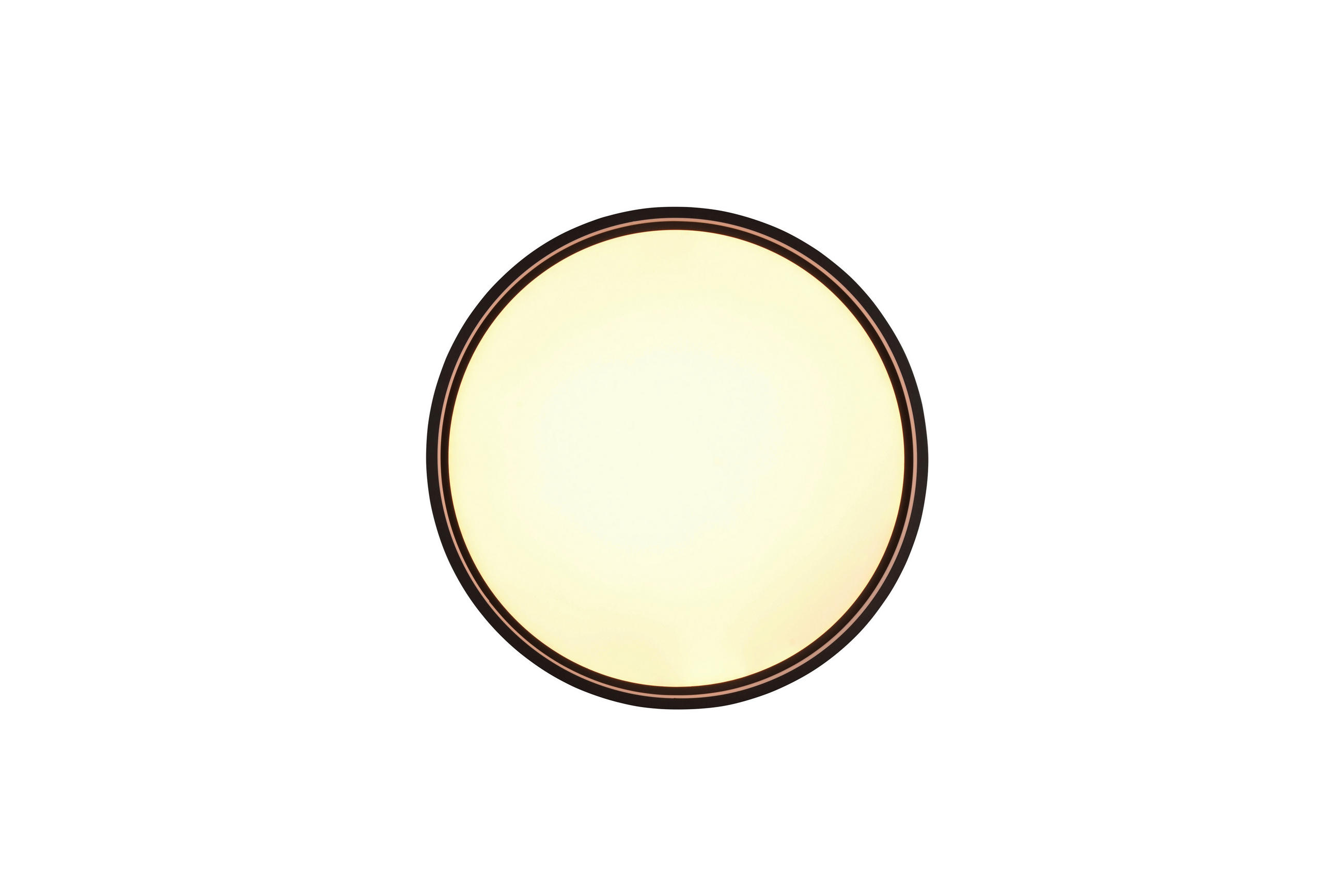 LED-DECKENLEUCHTE Doha 45/5,5 cm   - Schwarz, Basics, Metall (45/5,5cm) - Trio Leuchten