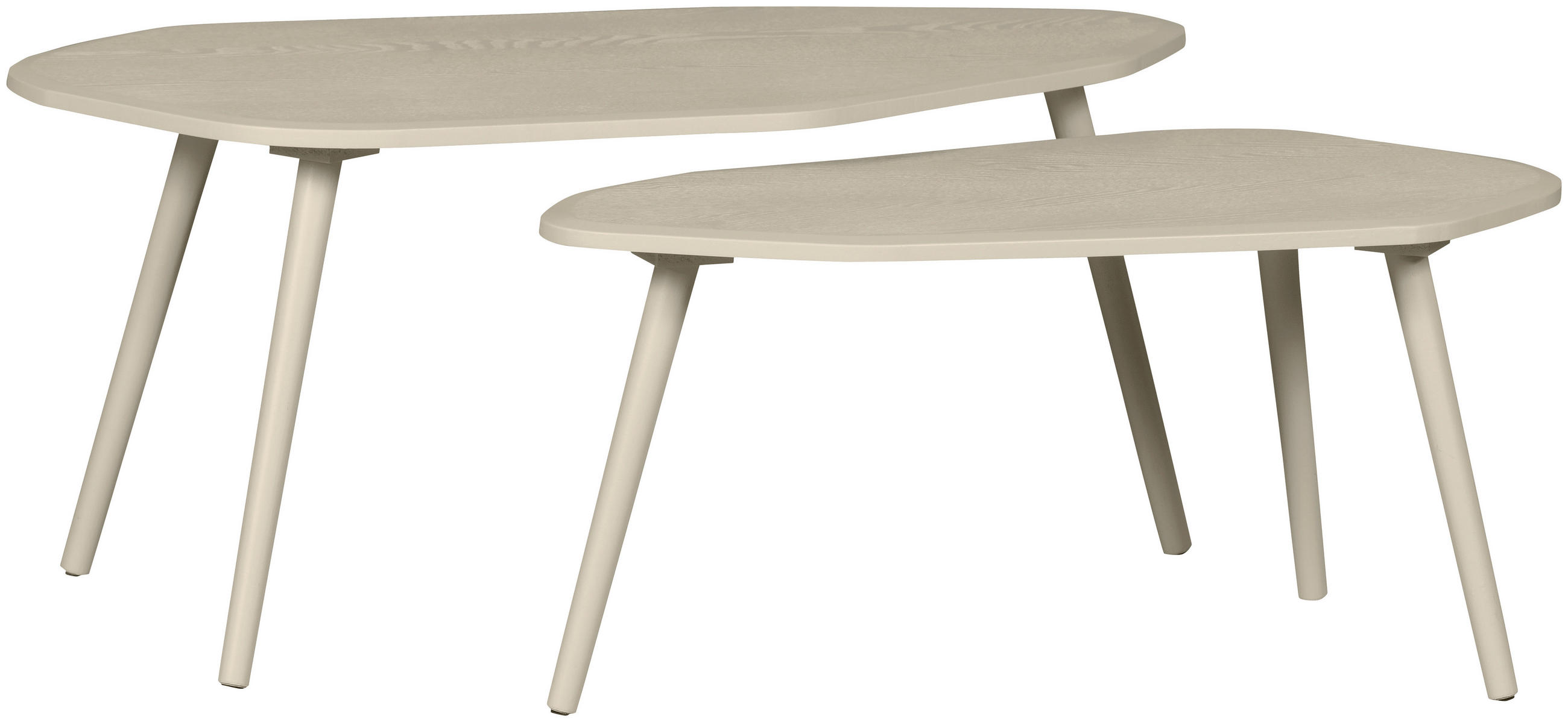 BEISTELLTISCHSET in Holzwerkstoff  - Sandfarben, Design, Holzwerkstoff - Livetastic