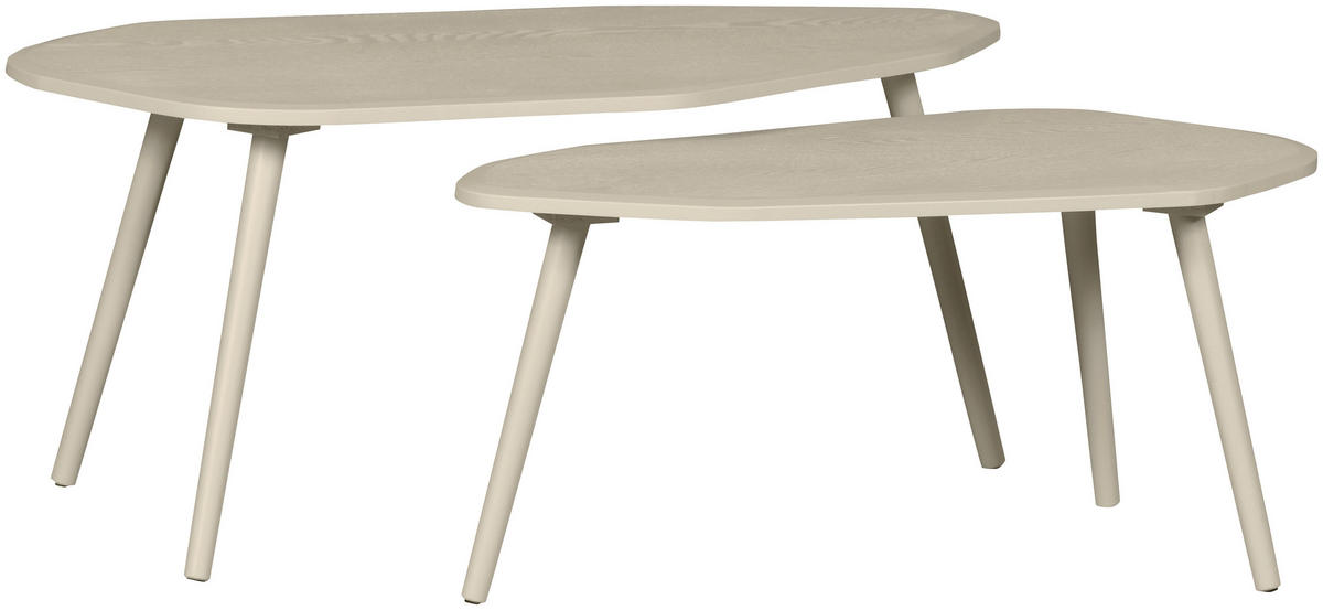 BEISTELLTISCHSET in Holzwerkstoff  - Sandfarben, Design, Holzwerkstoff - Livetastic