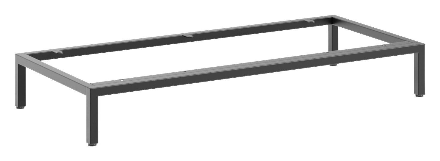 FUßGESTELL - Schwarz, Basics, Metall (89,6/13/39,5cm)