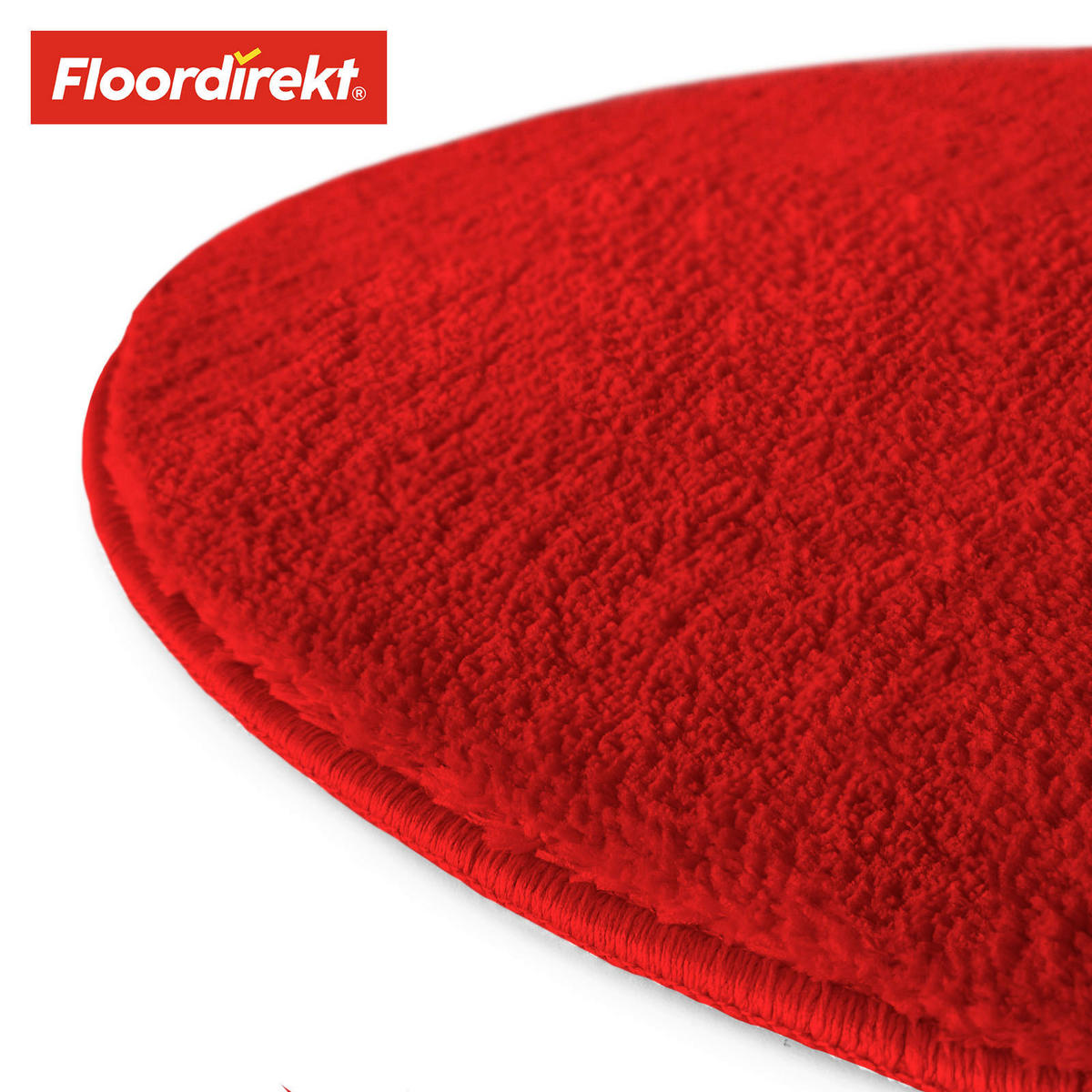 BADEMATTE SKY Rot 95 cm  - Rot, Basics, Kunststoff/Textil (95cm) - Floordirekt