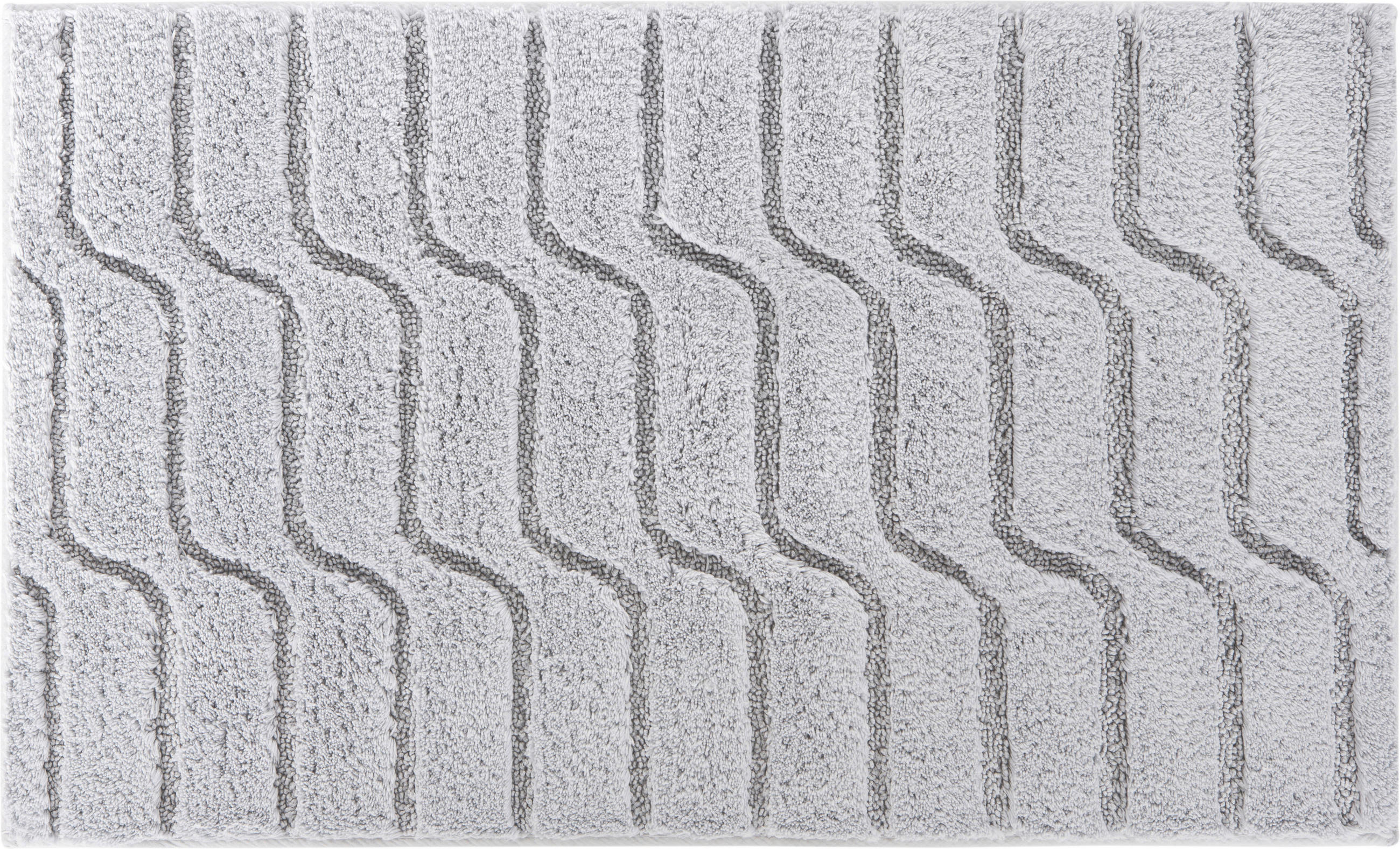 BADTEPPICH Vogue Grau 60/100 cm  - Grau, Basics, Kunststoff/Textil (60/100cm) - Grund