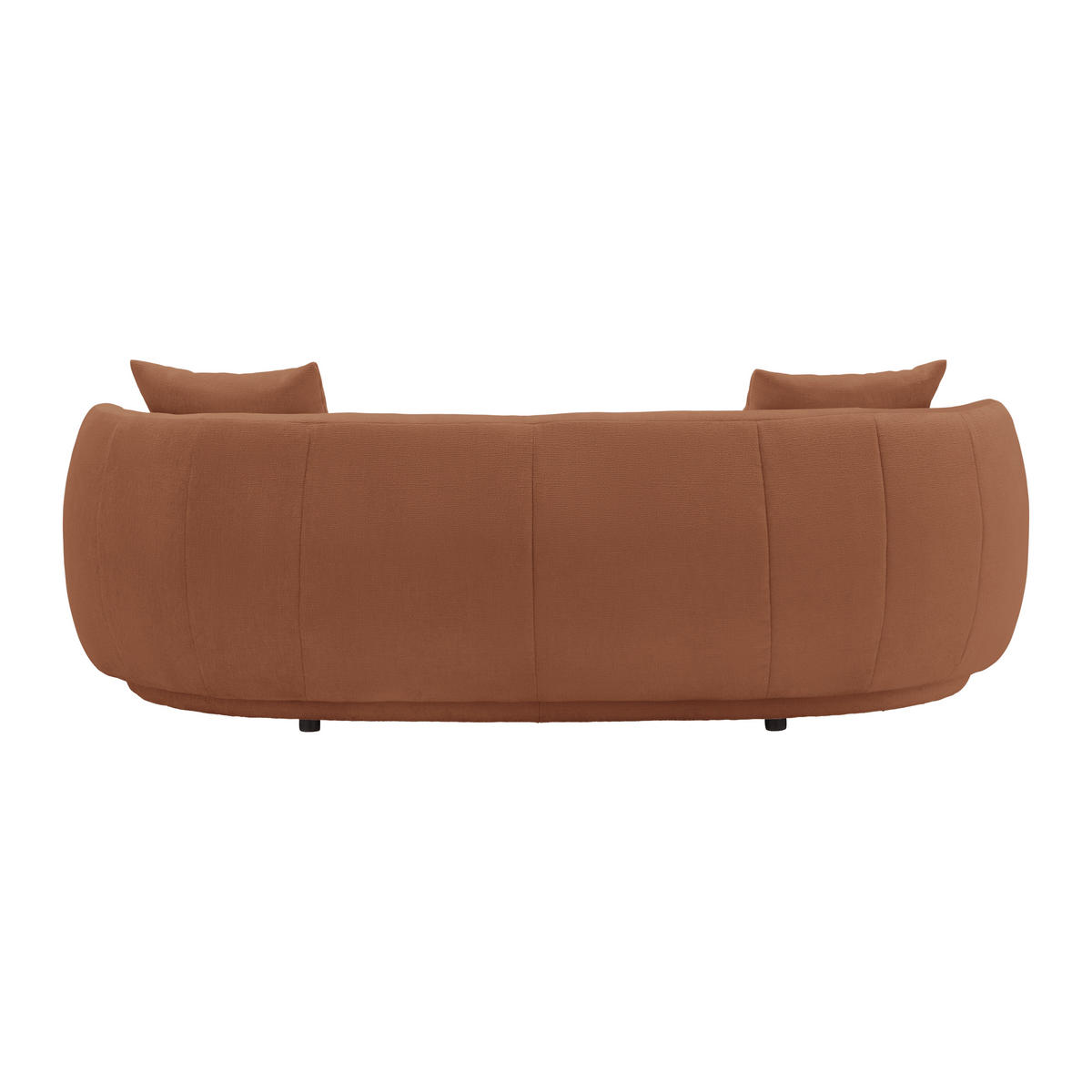 BIG SOFFA i chenille kopparfärgad  - svart/kopparfärgad, Modern, textil/plast (235/72/110cm) - MID.YOU