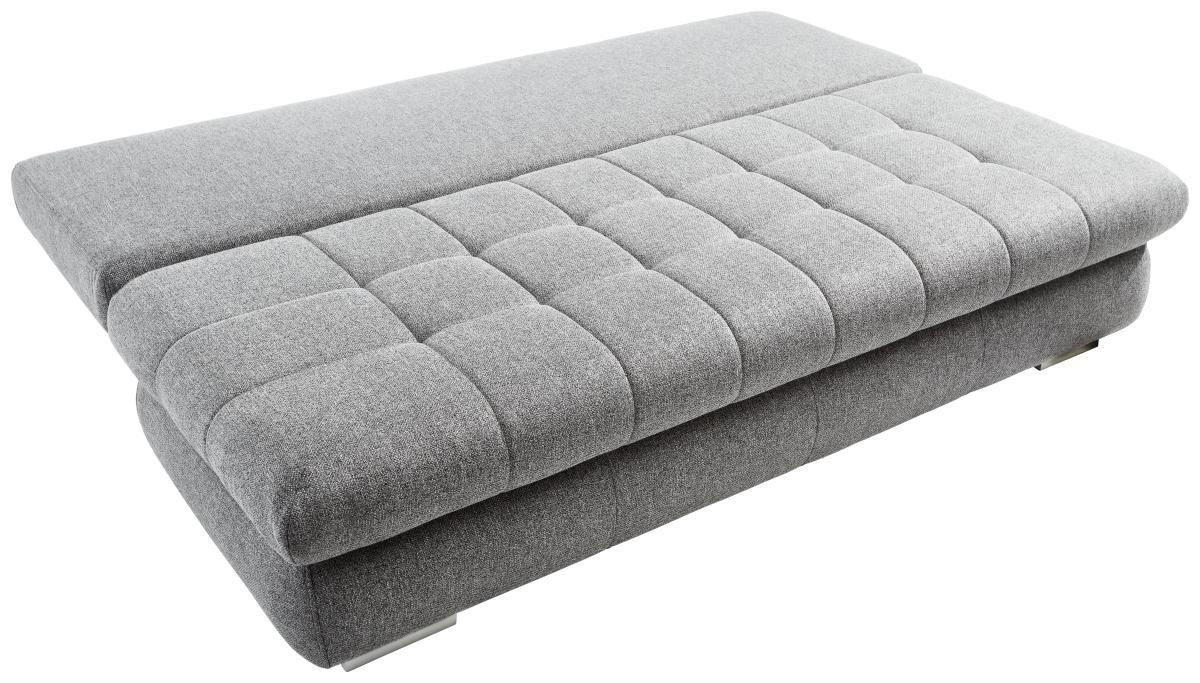 SCHLAFSOFA Webstoff Grau  - Chromfarben/Rosa, Design, Kunststoff/Textil (205/88/96cm) - Ti'me