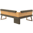 ECKBANK 235/165 cm  in Schlammfarben, Wildeiche  - Wildeiche/Schlammfarben, Design, Holz/Textil (235/165cm) - Venda