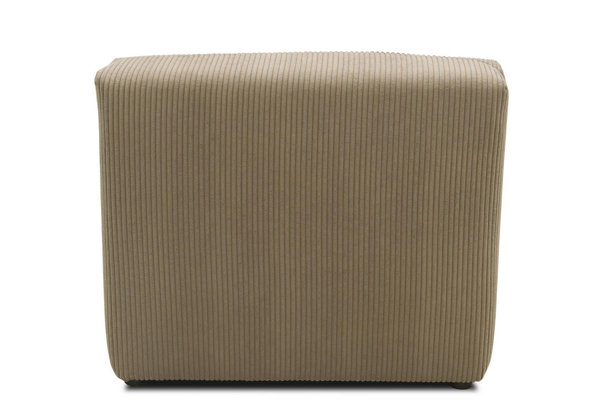 SOFAELEMENT Cord, Mikrofaser Schlammfarben  - Schlammfarben/Schwarz, Design, Kunststoff/Textil (85/69/108cm) - MID.YOU