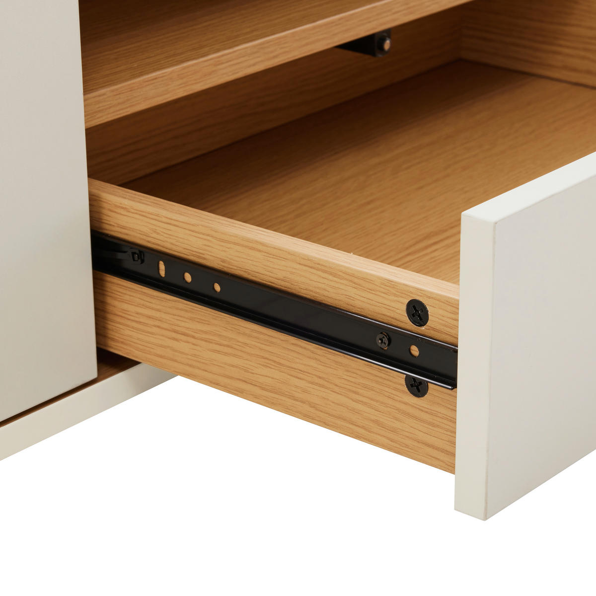 LOWBOARD  in 200/30/40 cm  - Eichefarben/Weiß, Design, Holzwerkstoff (200/30/40cm) - Xora