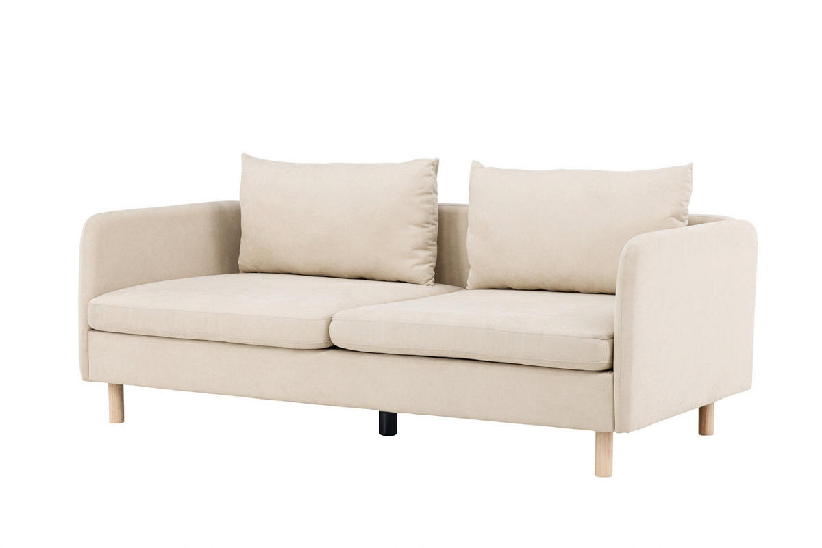 2-SITZER-SOFA Beige  - Beige, MODERN, Holz/Textil (197/83/102cm) - Livetastic
